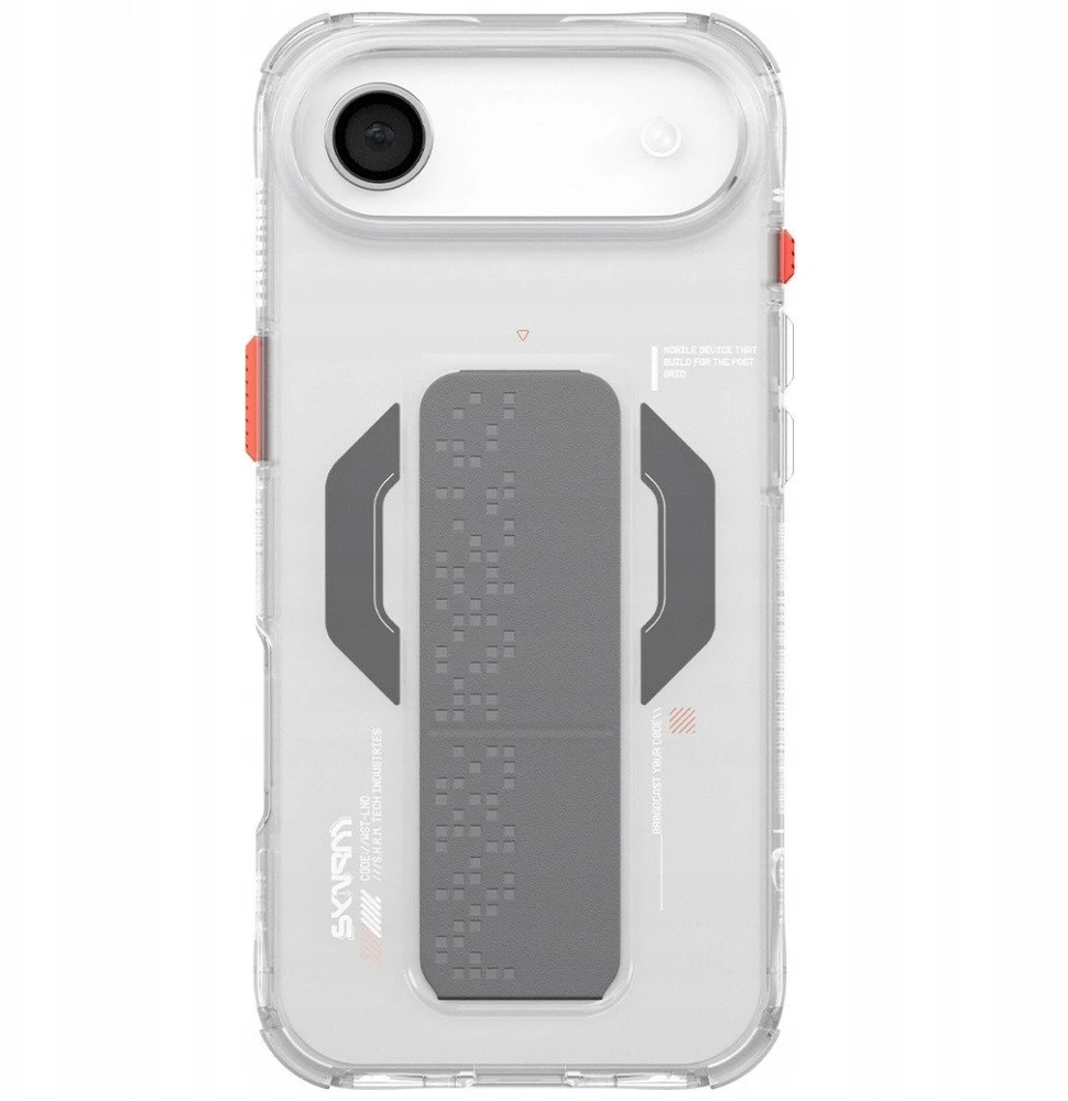 Skinarma Haxa Dėklas Apple iPhone Air Magnetic Charging + Grip Stand skaidrus