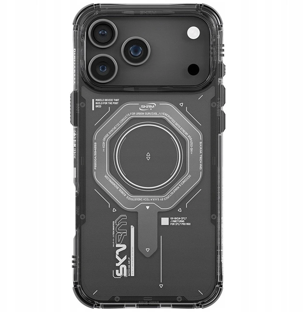 Skinarma Magma Dėklas Apple iPhone 17 Pro Max Magnetic Charging Graphite