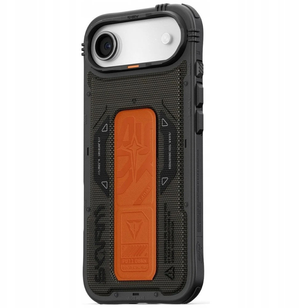 Skinarma Phantom Dėklas Apple iPhone Air magnetinis įkrovimo ir laikiklis, alyvuogių spalvos