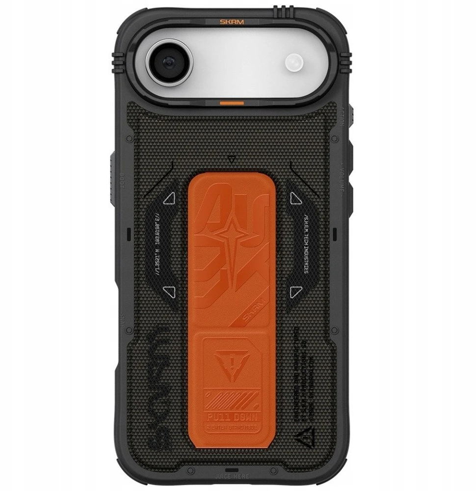 Skinarma Phantom Dėklas Apple iPhone Air magnetinis įkrovimo ir laikiklis, alyvuogių spalvos