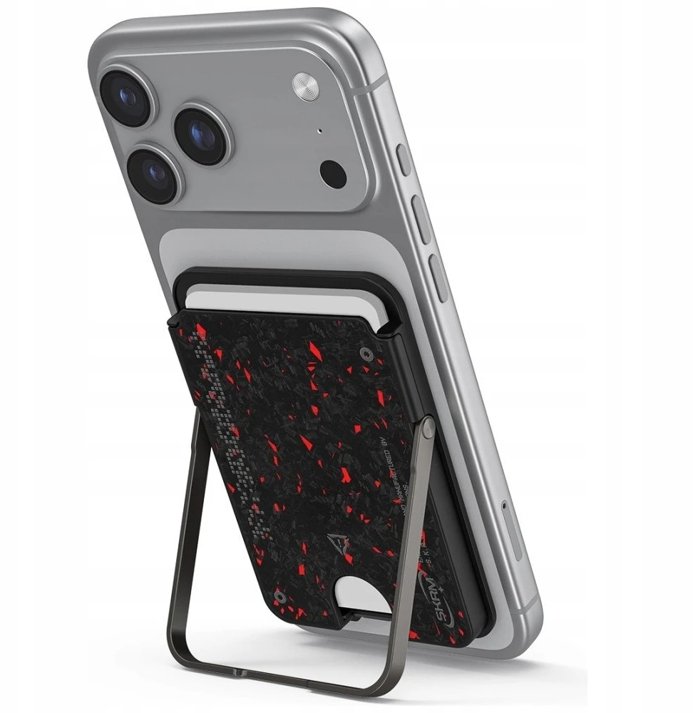 Dėklas Portfel Skinarma Vektor Magnetic Smart Kick-Stand juoda