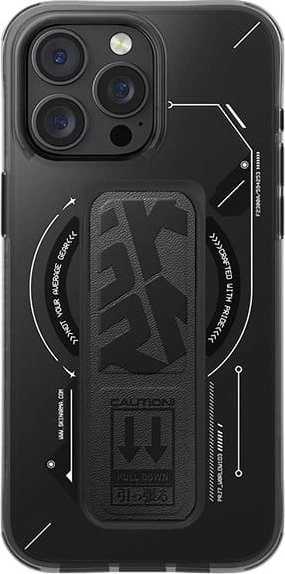Skinarma dėklas Helio Apple iPhone 16 Pro 6.3″ Magnetic Charging + Grip Stand juodos spalvos