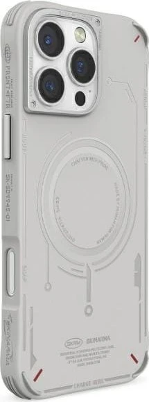 Skinarma dėklas Mecha Apple iPhone 16 Pro Max 6.9″ Magnetic Charging light pilkos spalvos