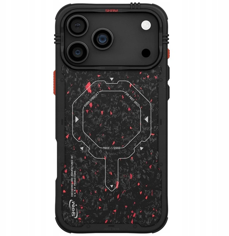 Skinarma Vektor Dėklas Apple iPhone 17 Pro Max Magnetic Charging juodos spalvos