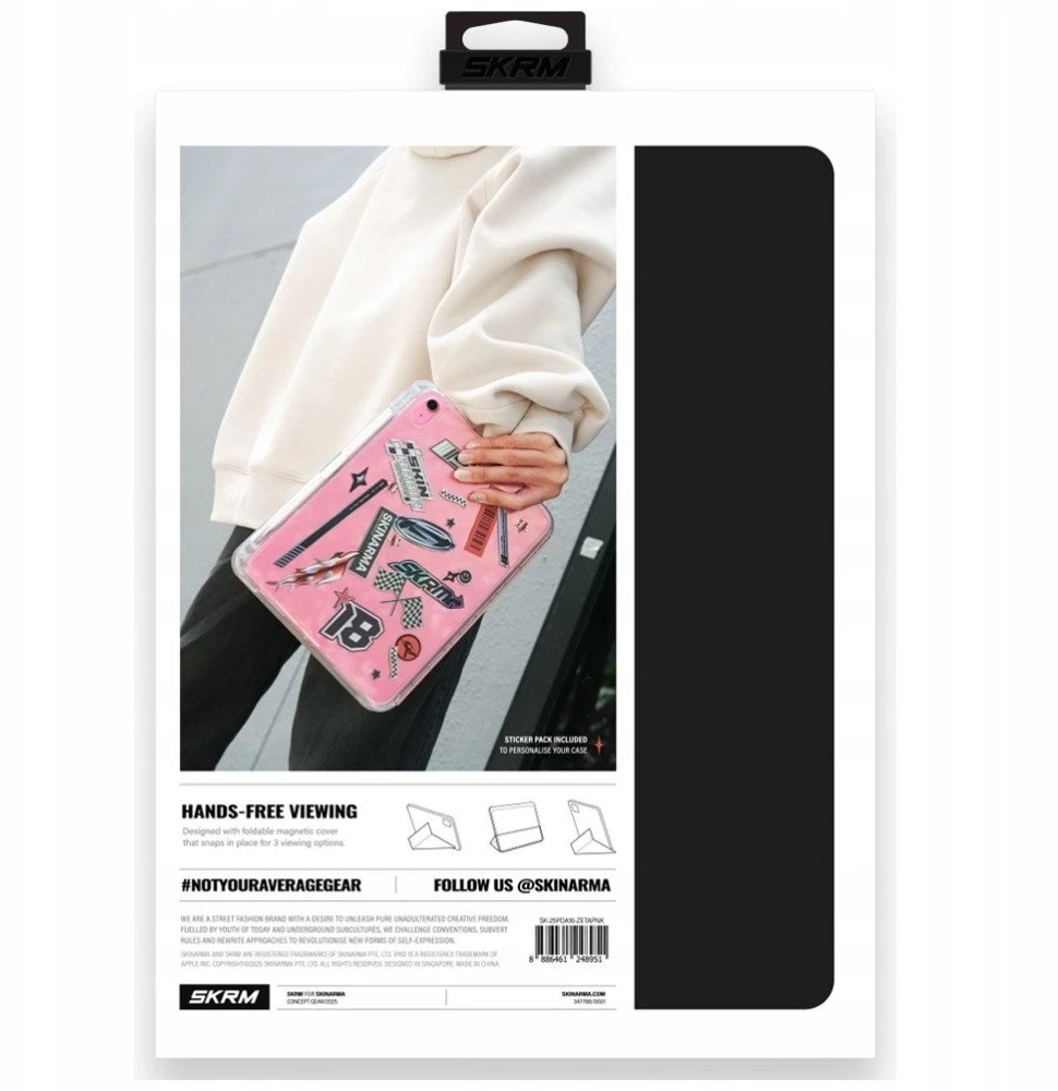 Dėklas Skinarma Zeta skirtas Apple iPad 11″ A16 (2025) / Apple iPad 10.9″ 10 gen. (2022) pilkos spalvos