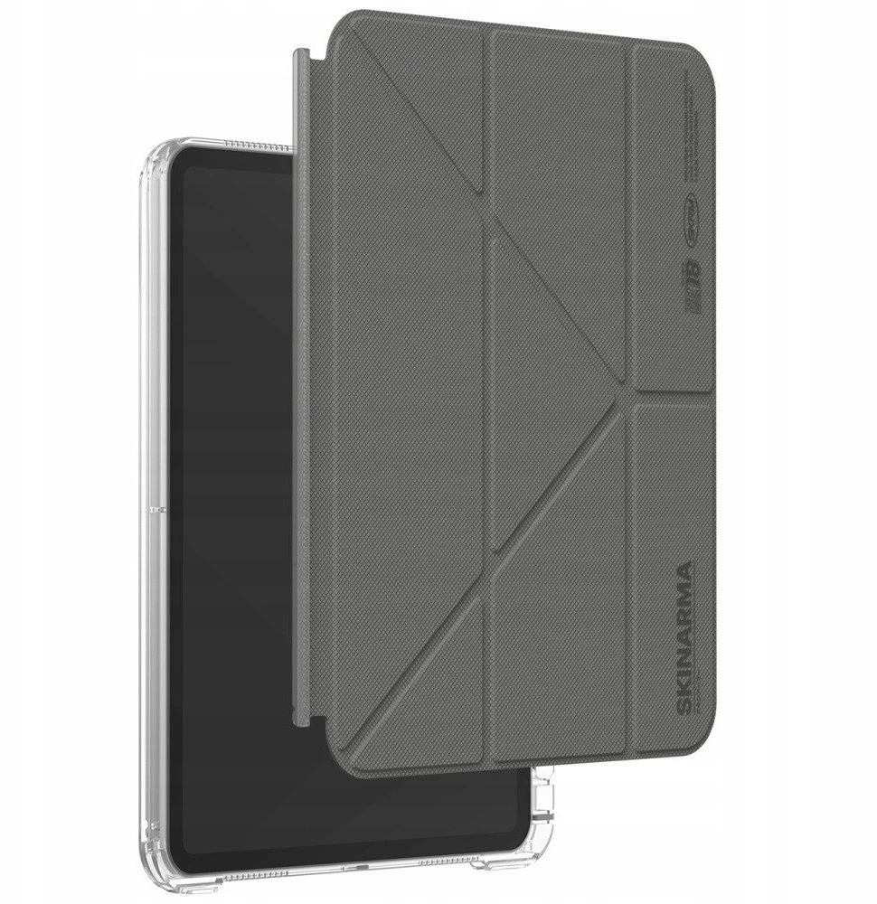 Dėklas Skinarma Zeta skirtas Apple iPad 11″ A16 (2025) / Apple iPad 10.9″ 10 gen. (2022) pilkos spalvos