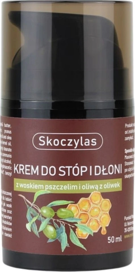 Skoczylas Pėdų ir rankų kremas su bičių vašku ir alyvuogių aliejumi 50 ml
