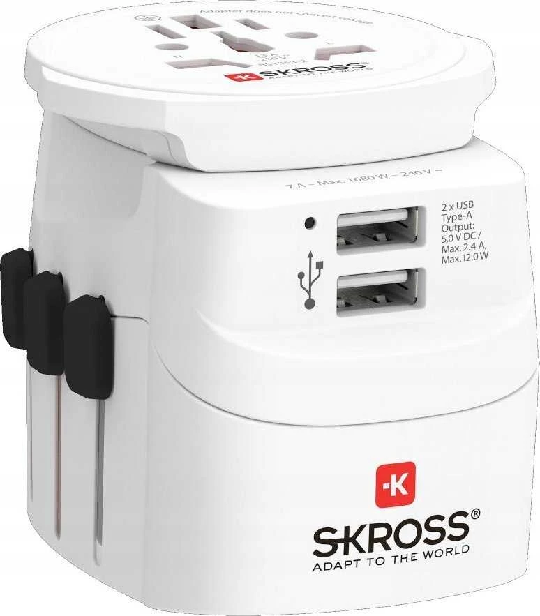 Skross Pro Light USB pasaulis (2xA)