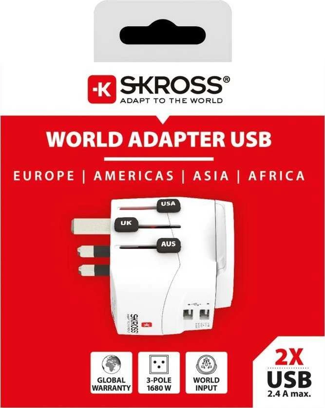 Skross Pro Light USB pasaulis (2xA)