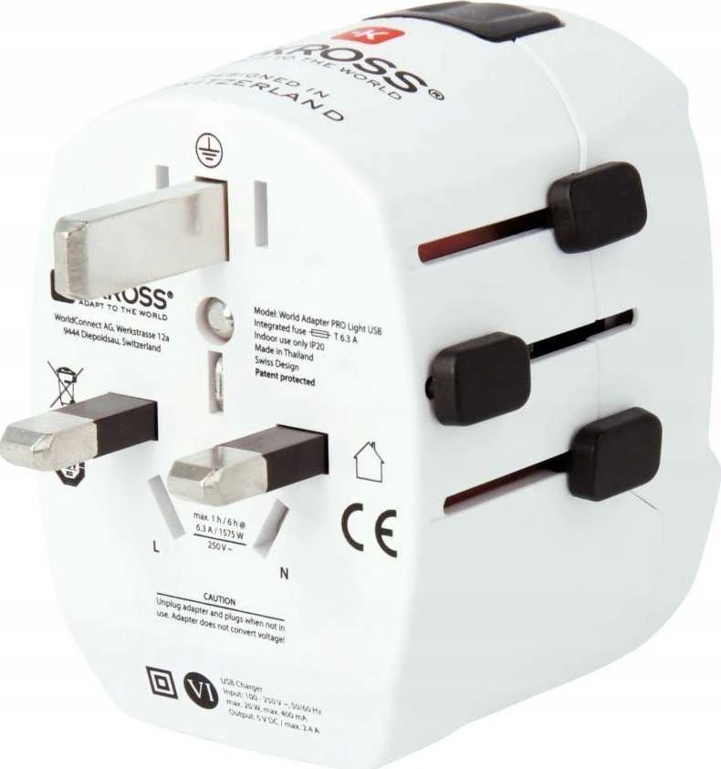 Skross Pro Light USB pasaulis (2xA)