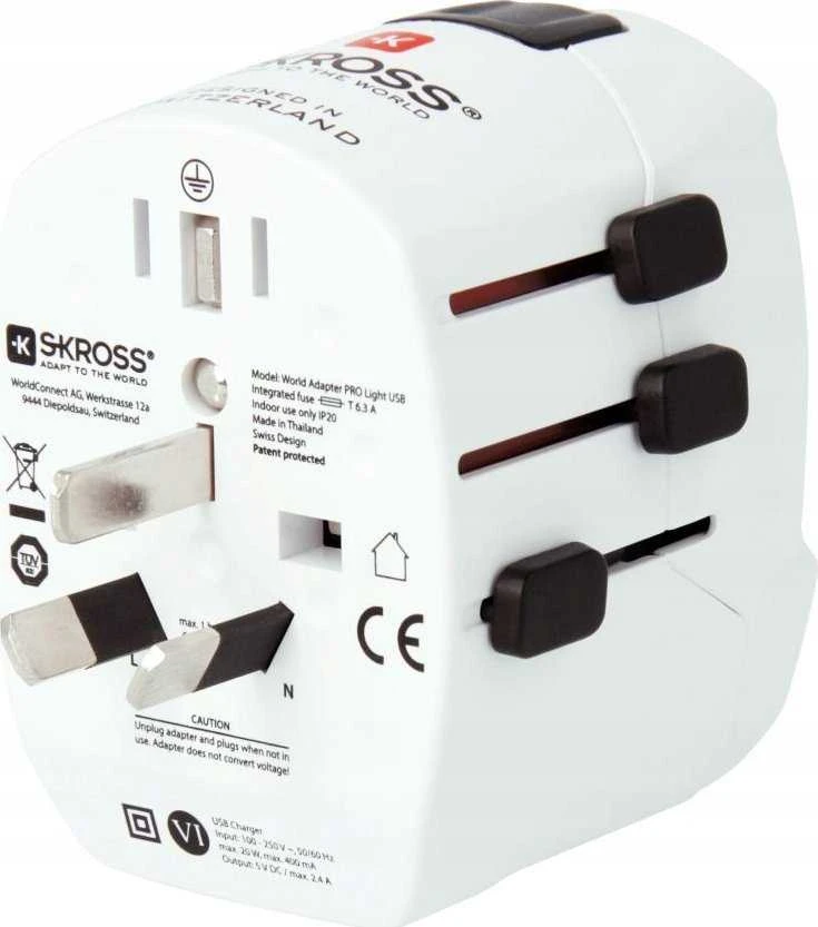 Skross Pro Light USB pasaulis (2xA)