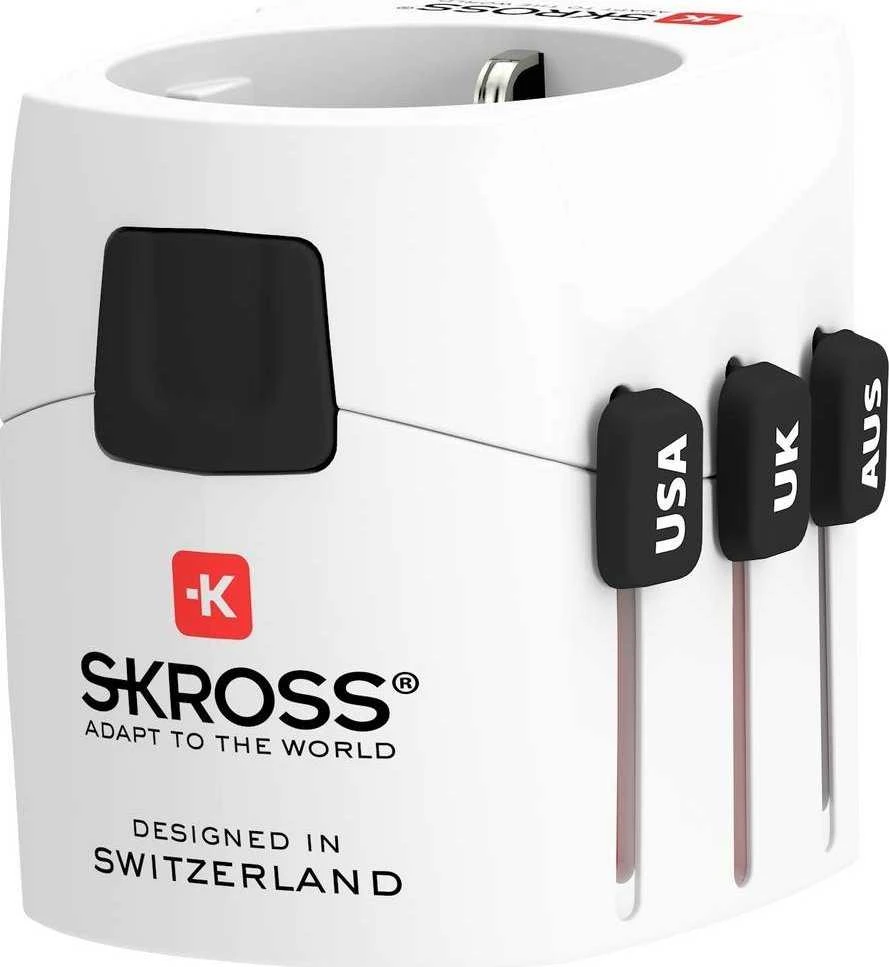 Skrot PRO kelioninis adapteris su kištukų slankikliais