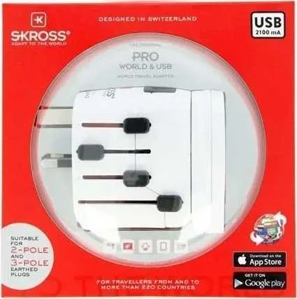 Skross PRO pasaulis ir USB (7A)