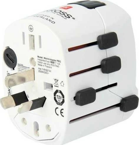 Skross PRO pasaulis ir USB (7A)
