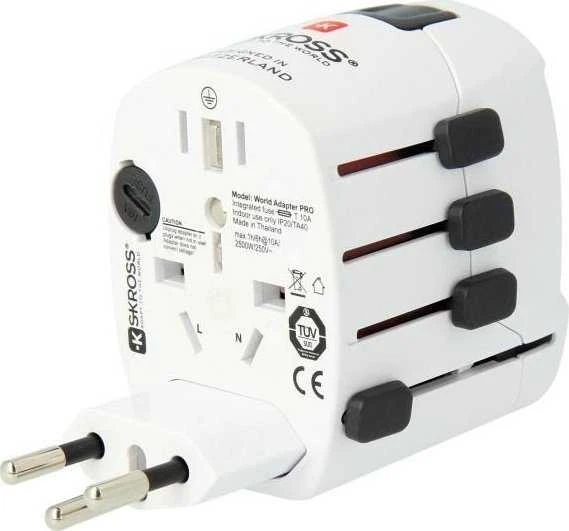 Skross PRO pasaulis ir USB (7A)