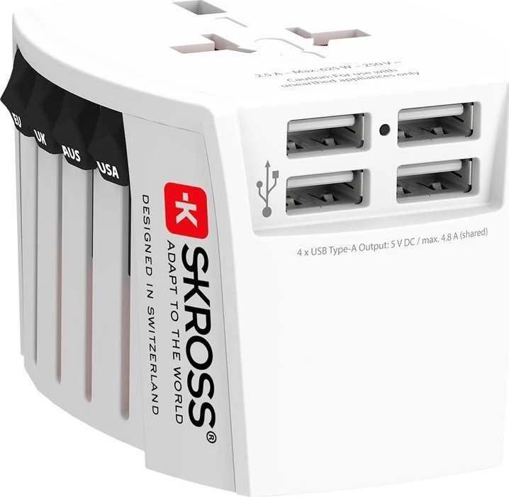 Skross MUV USB adapteris su 4 USB prievadais