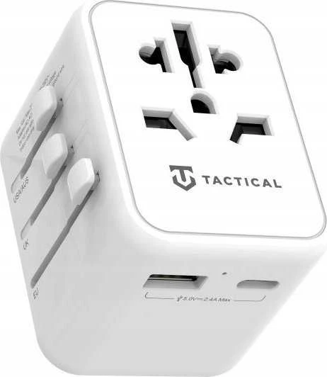 Tactical PTP Kelioninis įkroviklis baltos spalvos