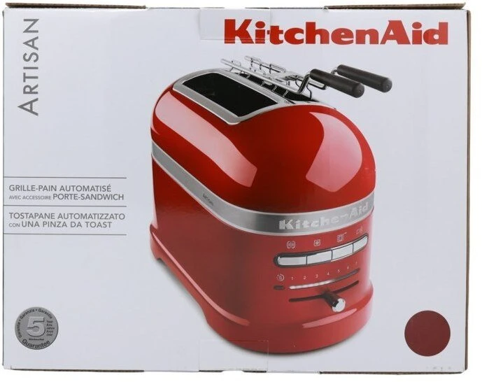 Skrudintuvas KitchenAid 5KMT2204EER 7 2 griežinėliai 1250 W Raudona, Nerūdijančiojo plieno