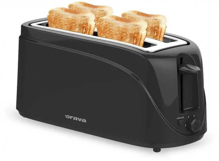 ORAVA HR-108 B skrudintuvas, 1200 W, 4 skrebučiai, atitirpinimas, automatinis išsijungimas, šviesos indikatorius