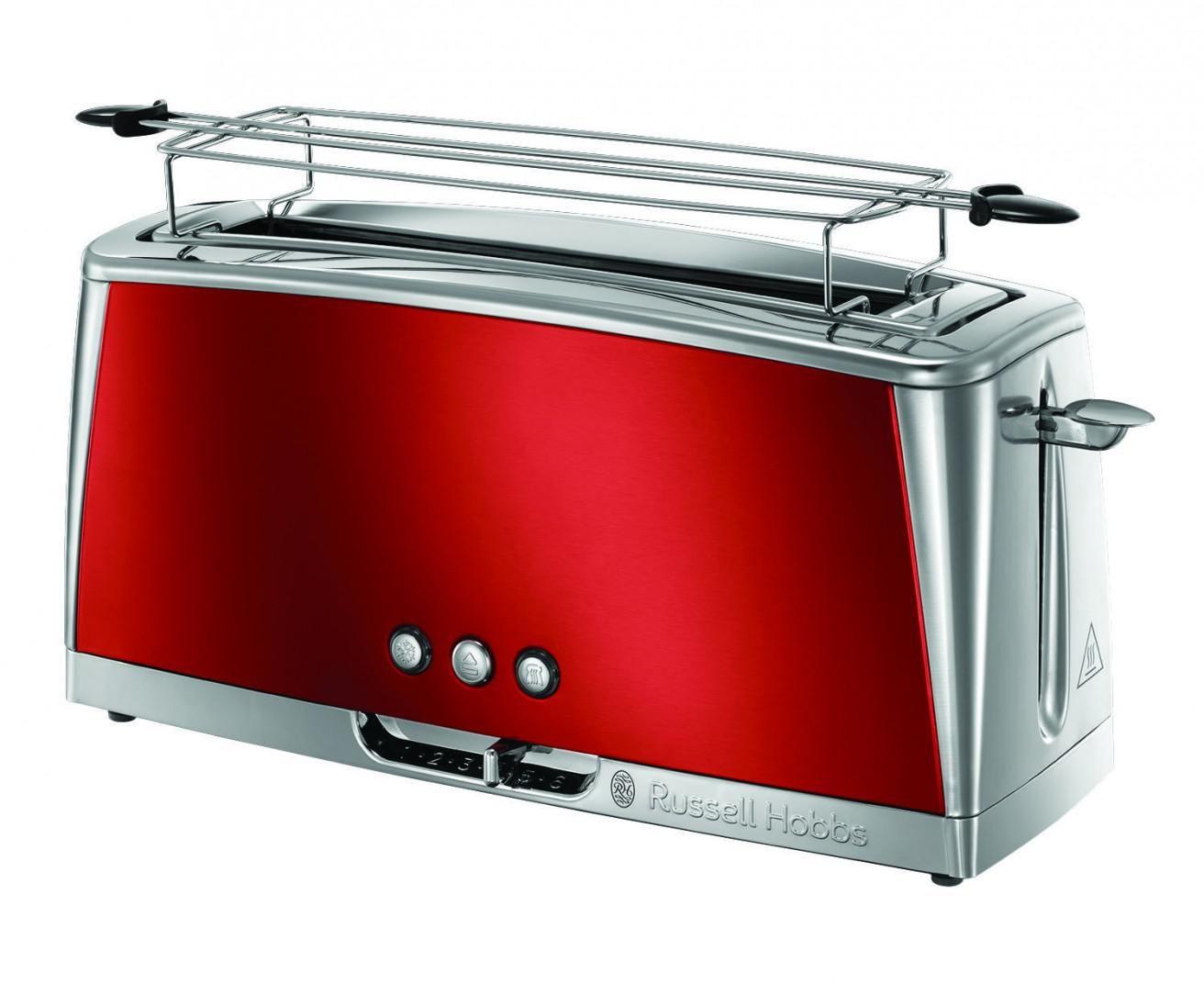 Skrudintuvas Russell Hobbs Luna Solar Raudona Long Slot (23250-56)