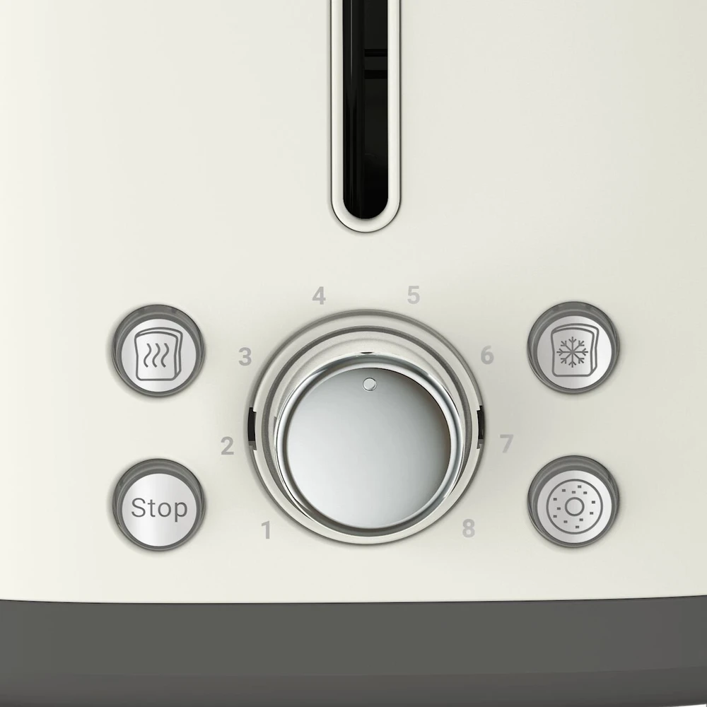 Skrudintuvas TEFAL Toaster | TT720AE0 Collection Retro | Power 850 W | Number of slots 2 | Housing material Nerūdijantis plienas | rusvai gelsvas