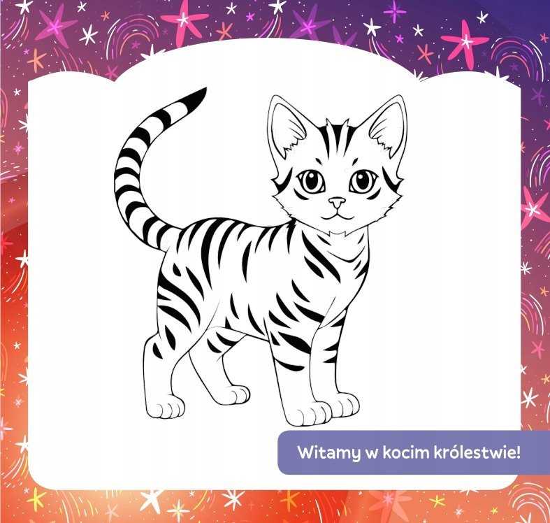 Skrzat Wydawnictwo Kolorow.su tattoo.FLUO Cats 77599