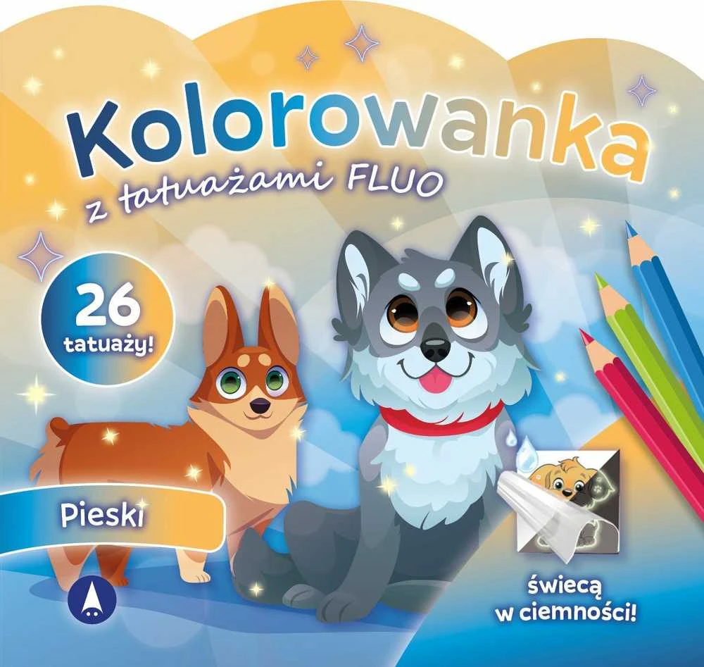 Skrzat Wydawnictwo Kolorow.su tattoo.FLUO Dogs 77605