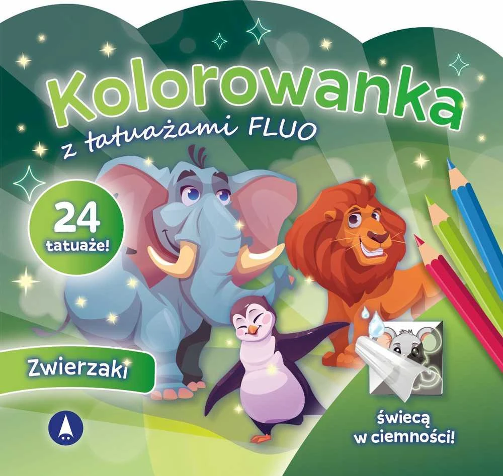 Skrzat Wydawnictwo Kolorow.su tattoo.FLUO Animals 77629