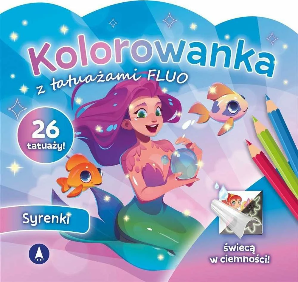 Skrzat Wydawnictwo Kolorow.su tatuaż.FLUO Syrenki 78909