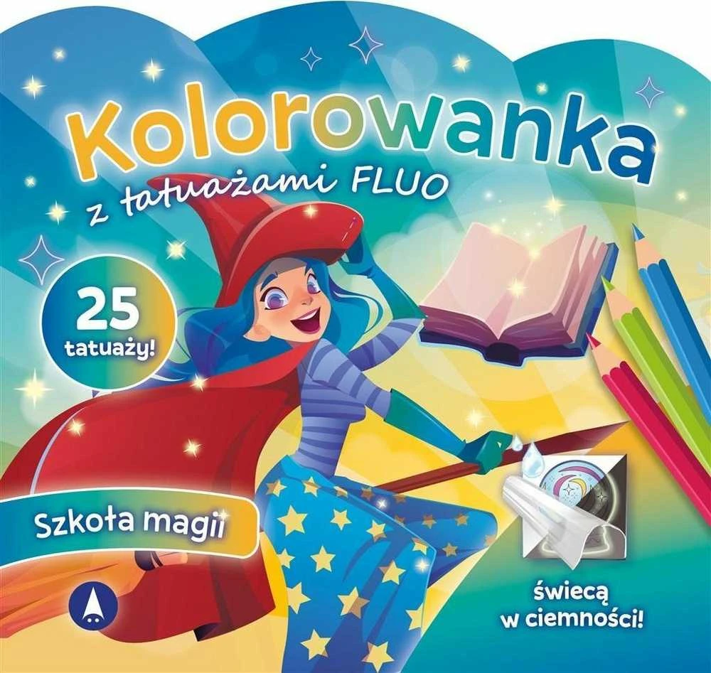 Skrzat Wydawnictwo Kolorow.su tatuaż.FLUO Magijos mokykla 78879