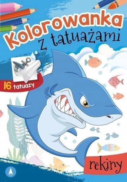 Skrzat Wydawnictwo Kolorow.su tatuiruotė. Rykliai 74710