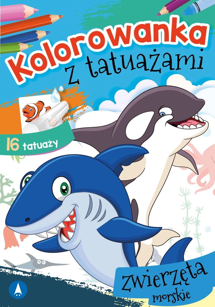 Skrzat Wydawnictwo Kolorow.su tatuiruotė.Jūros gyvūnai 72792
