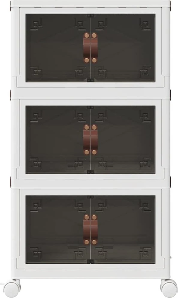 Sukraunama daiktadėžė su ratukais, 28 L, 48,5x29,5x86 cm