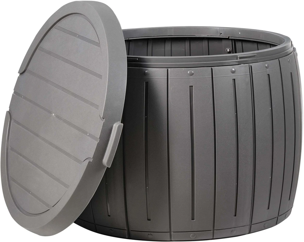 Beliani Sodo dėžė PRINOS 56 cm 56 cm Pilka