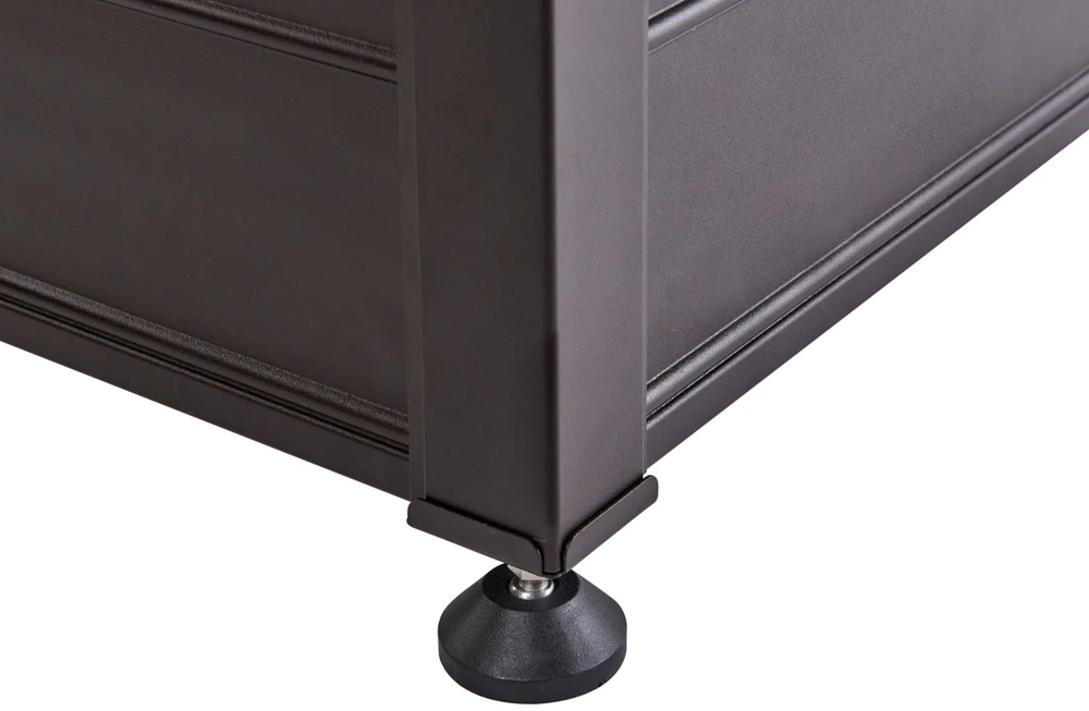 Beliani Sodo dėžė CAMPALTO 123 cm 60 cm tamsiai ruda