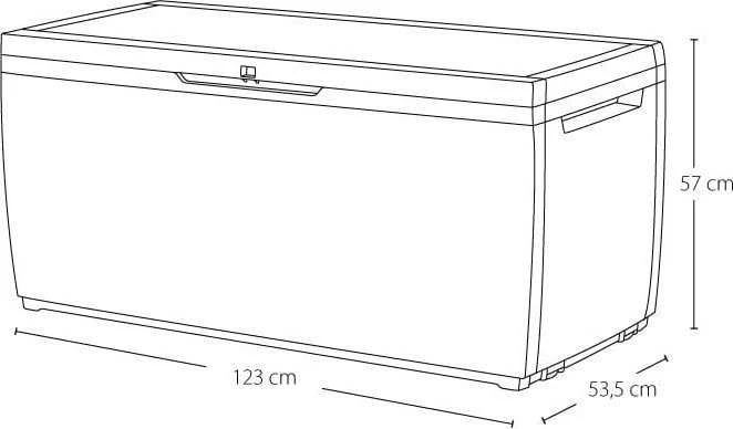 Keter Daiktadėžė CAPRI 305L - Ruda
