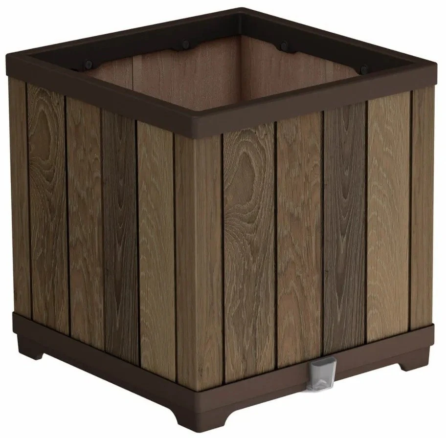 KETER 261031 garden planter walnut