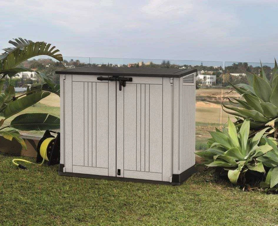 Sodo daiktų laikymo dėžė Keter Store It Out 132 x 72 x 113,5 cm, Pilka