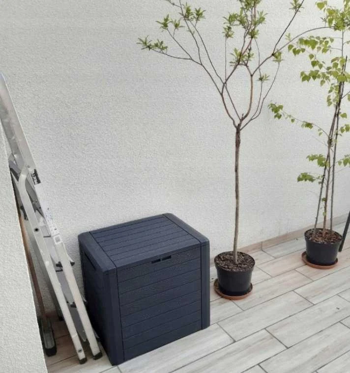 Prosperplast Sodo dėžė 140L antracito spalvos