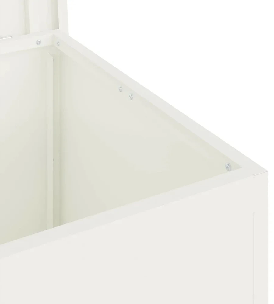 Sodo saugojimo pagalvių dėžė Galvanizuotas plienas 117 L Balta