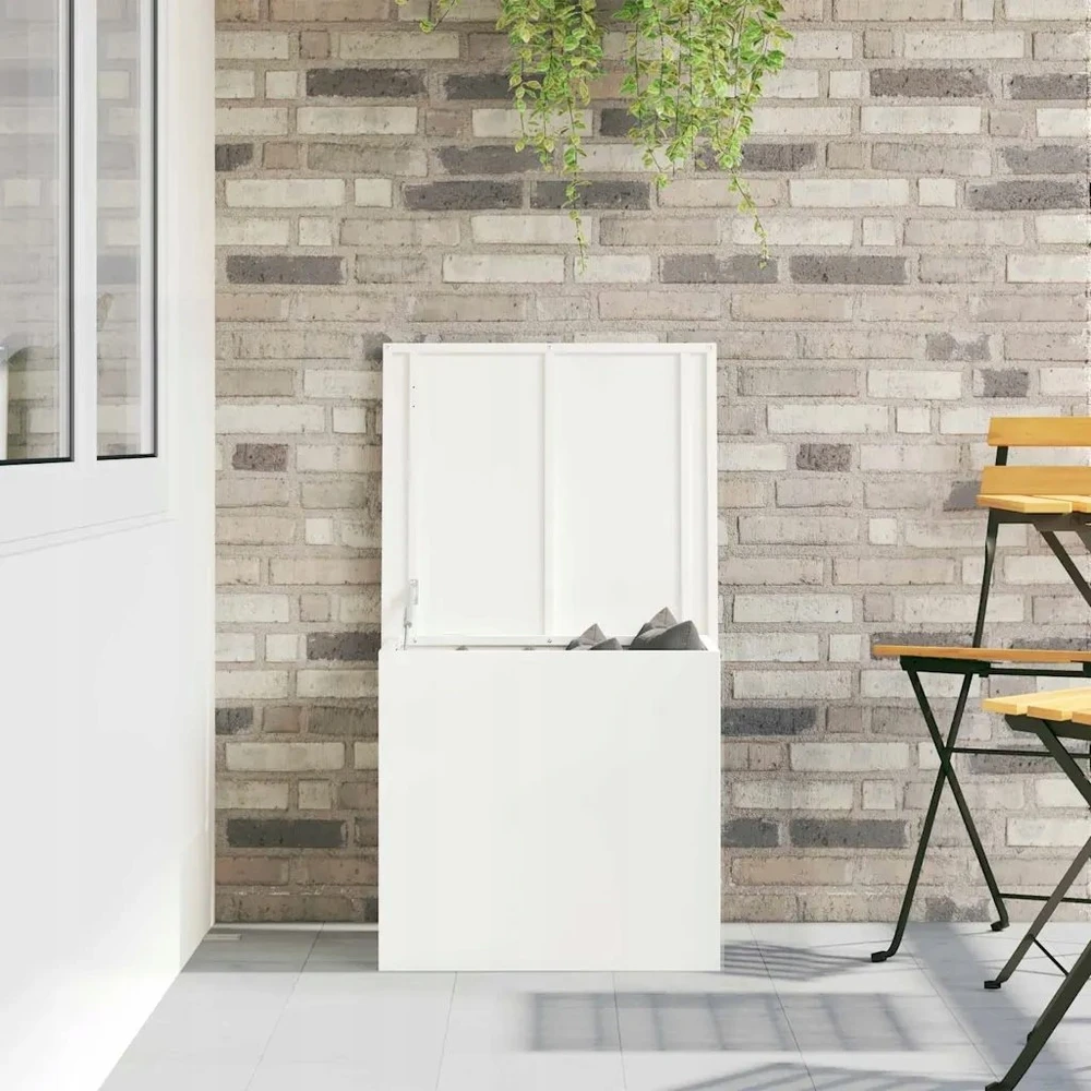 Sodo saugojimo pagalvių dėžė Galvanizuotas plienas 117 L Balta