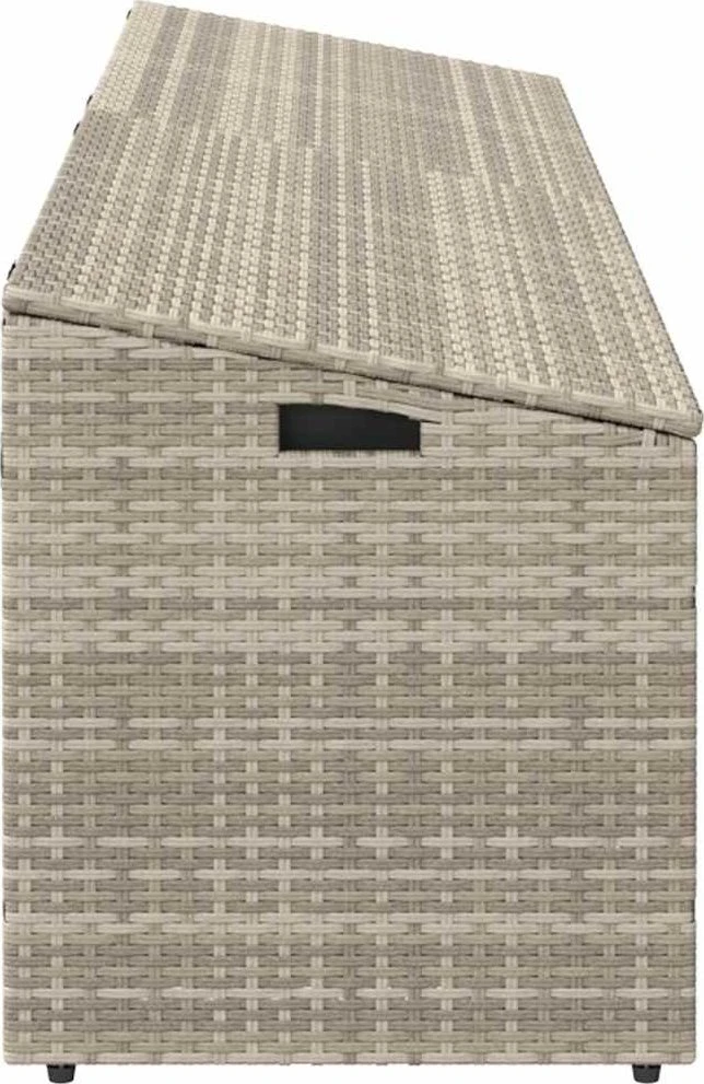Sodo daiktadėžė, šviesiai pilka, 220x50x58cm, poliratanas