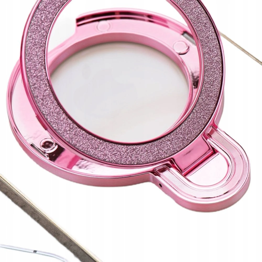 Oem Telefono stovas CIRCLE GLITTER - priklijuojamas - rožinis