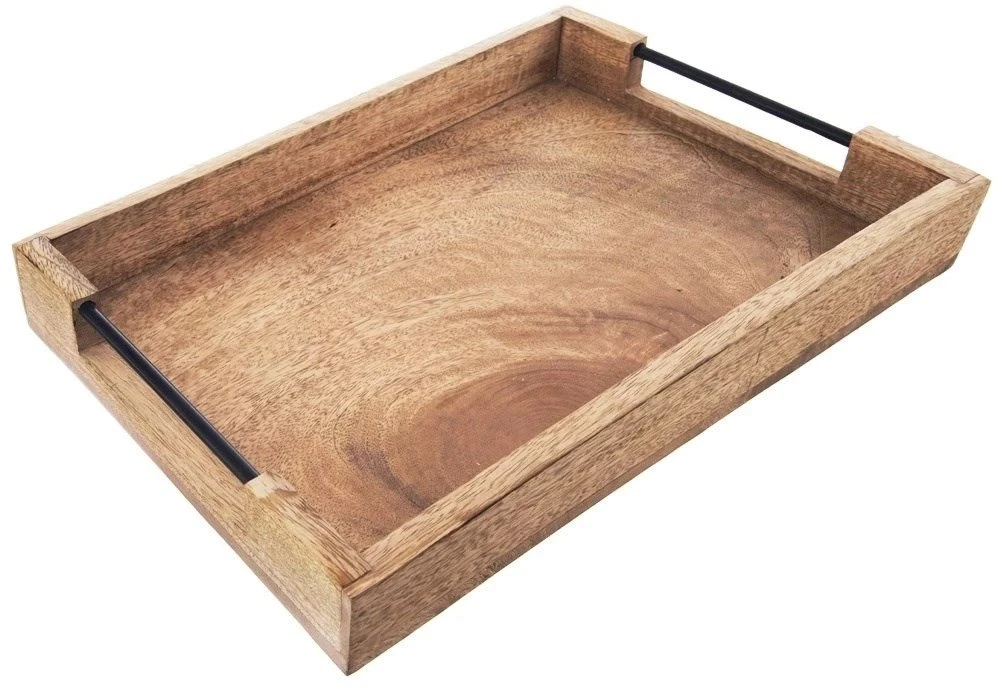 Skrzynkazdrewna Orion Dėžė Valgiams Dėžė 40,5x30,5 cm Iš Mango Medžio