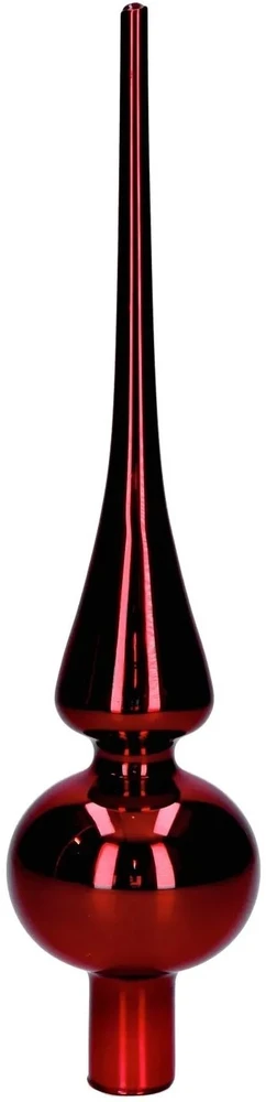 Skrzynkazdrewna Christmas medžio topper Decoris 113069. red. glass
