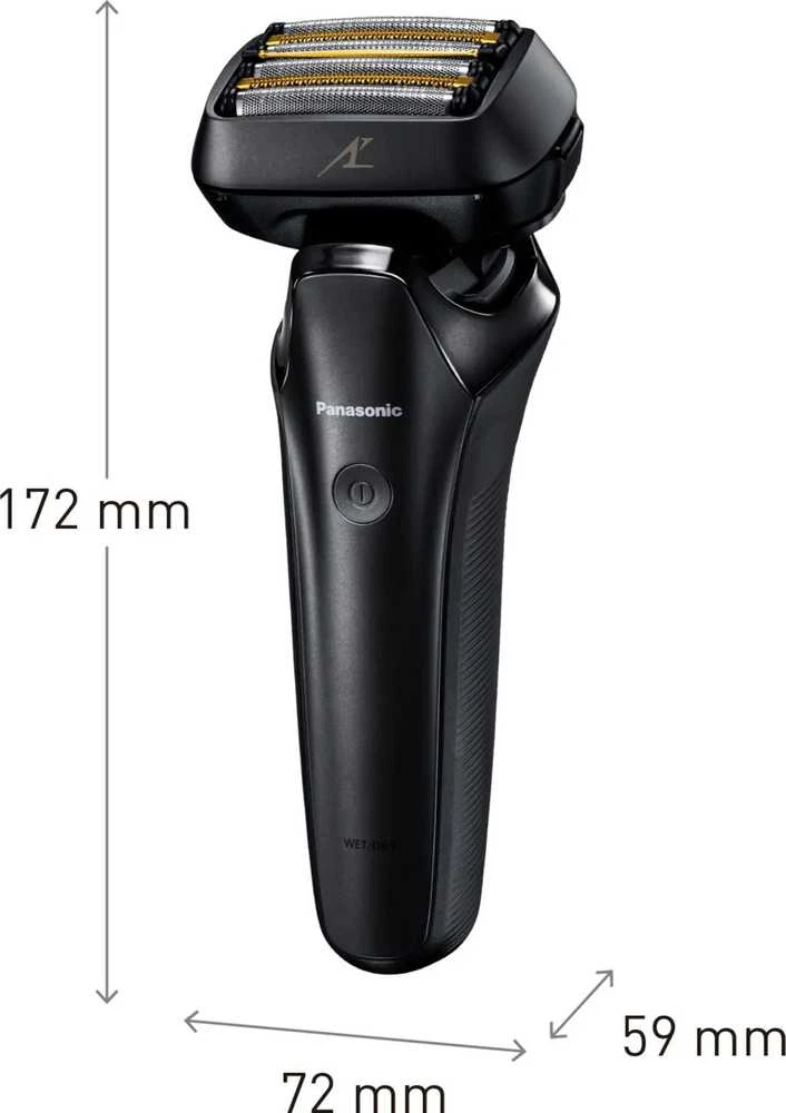Barzdaskutė Panasonic | Skustuvas | ES-LS6A-K803 | Veikimo laikas (maks.) 50 min | Drėgnas ir sausas | Ličio jonai | Juodas