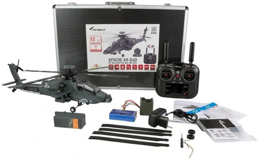 Skyartec Amewi Apache AH-64D CP Helikopter 6G/3D GPS RTF