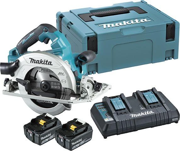 Makita DHS782PT2J rinkinys su baterijomis ir lagaminu