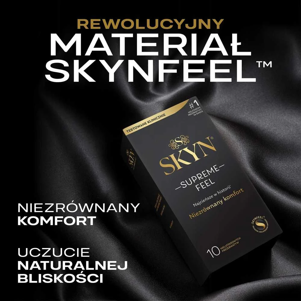 Skyn Supreme Feel ploni nelateksiniai prezervatyvai 3 vnt.