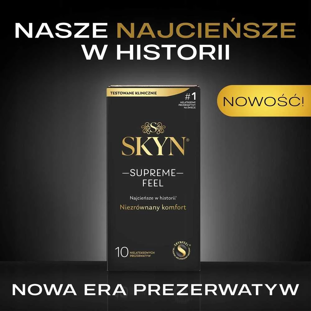 Skyn Supreme Feel ploni nelateksiniai prezervatyvai 3 vnt.